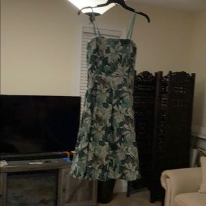 Green dress with sweater. Never worn .